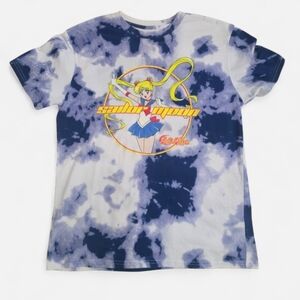 Sailor Moon Anime Graphic Tie-Dye T-Shirt
